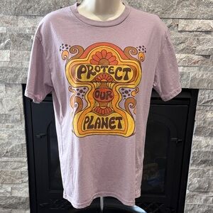 Protect Our Planet Graphic Tee - Purple